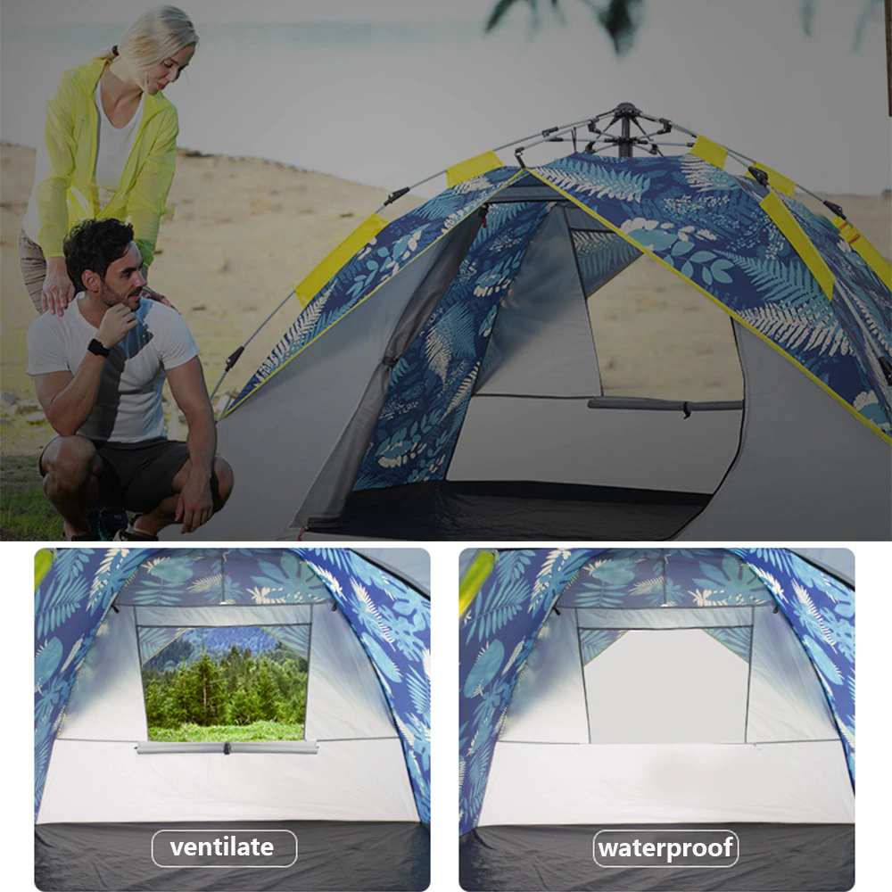 Cheap Goat Tents TANXIANZHE   3 Persons Backpacking Tents 190T PA Polyester Taffeta Outdoor Camping Automatic Waterproof Tents 